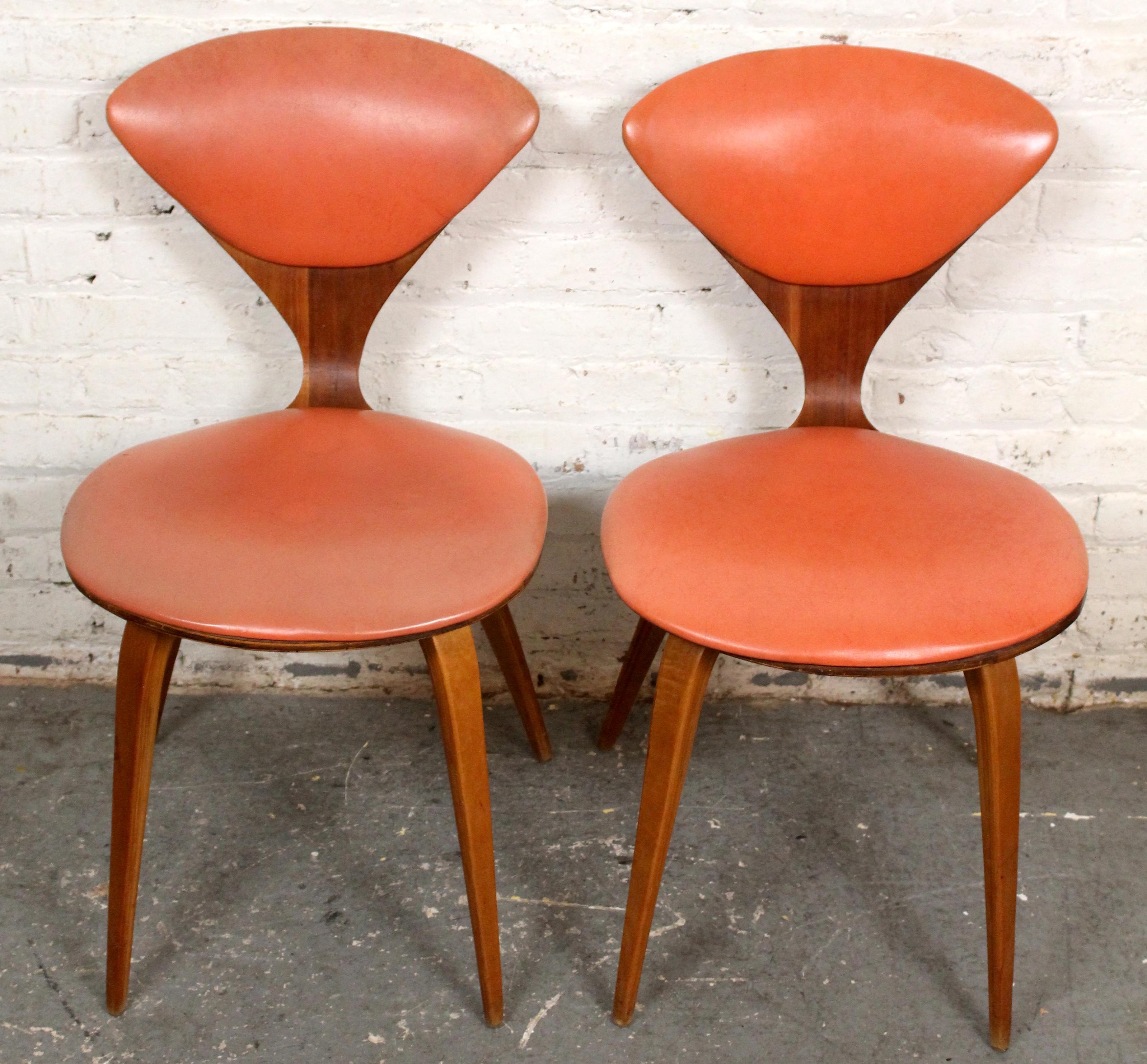 4 Mid-Century Vintage Norman Cherner Chairs by Plycraft For Sale 3