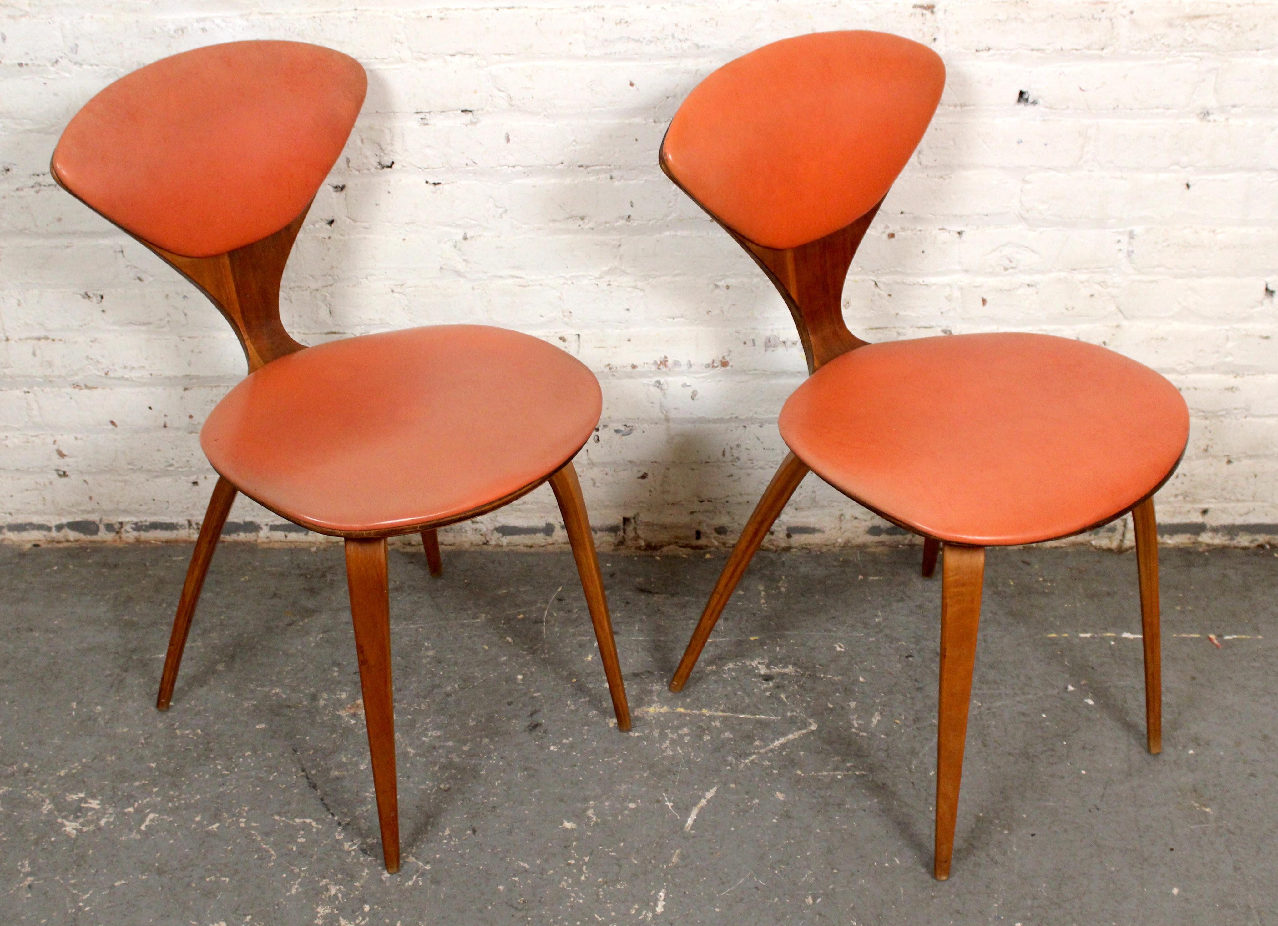 4 Mid-Century Vintage Norman Cherner Chairs by Plycraft For Sale 4