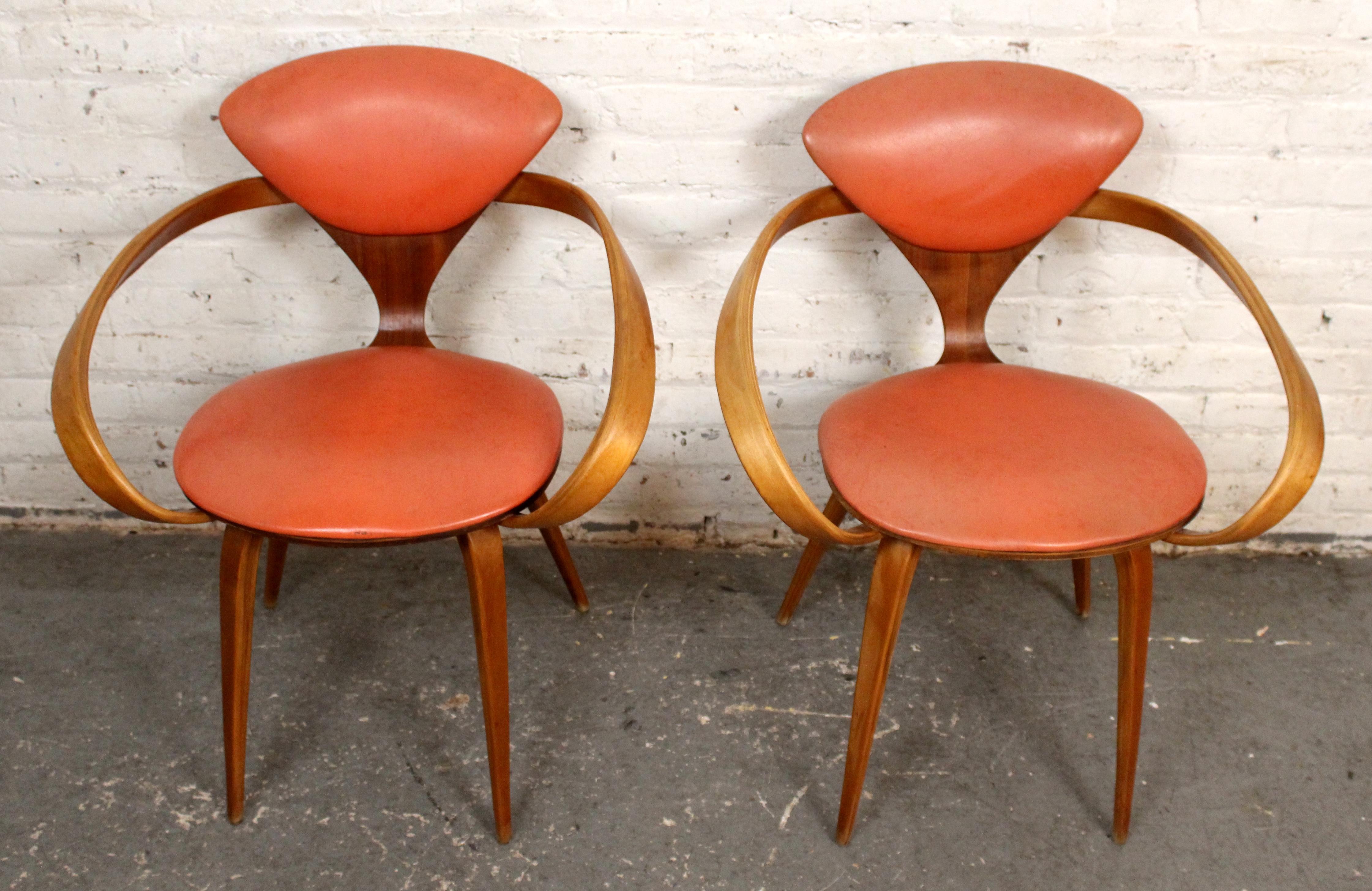 Mid-Century Modern 4 Mid-Century Vintage Norman Cherner Chairs by Plycraft For Sale