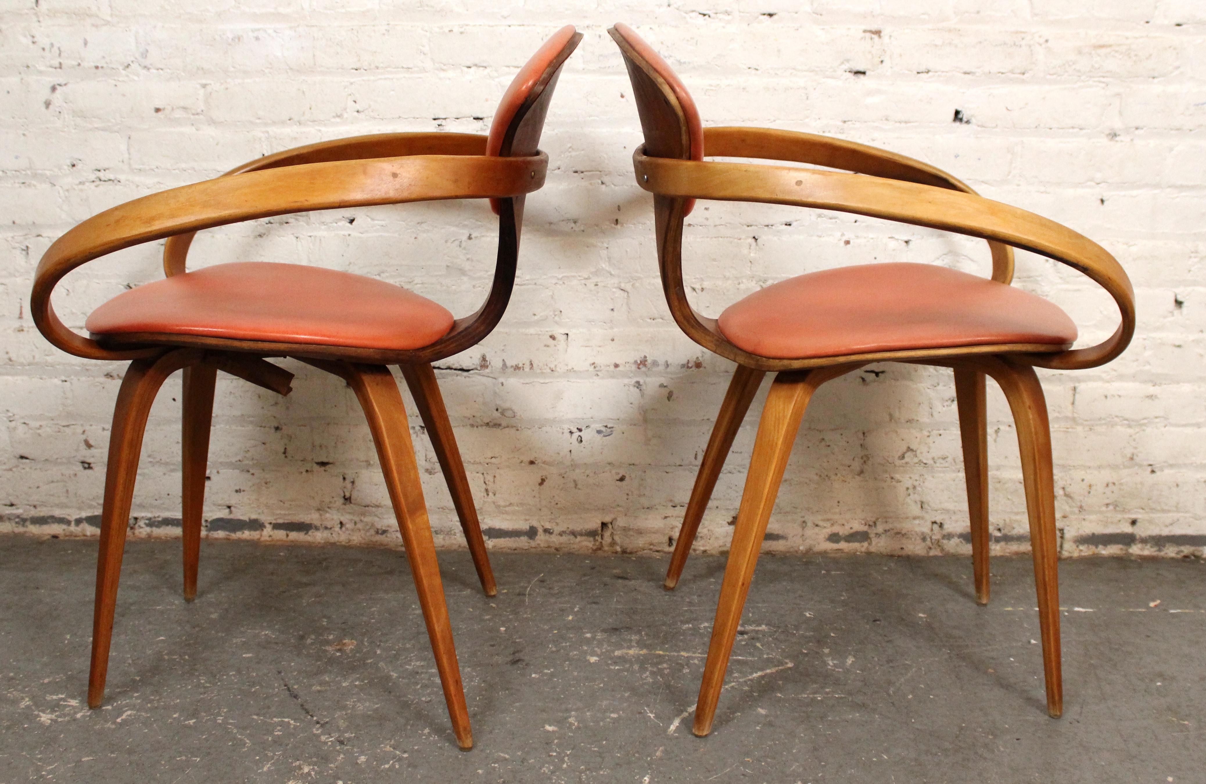American 4 Mid-Century Vintage Norman Cherner Chairs by Plycraft For Sale