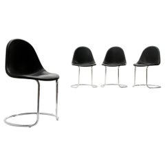 4 Mid-Century Modern ‘Maia’ Dining Chairs by Giotto Stoppino for Bernini,