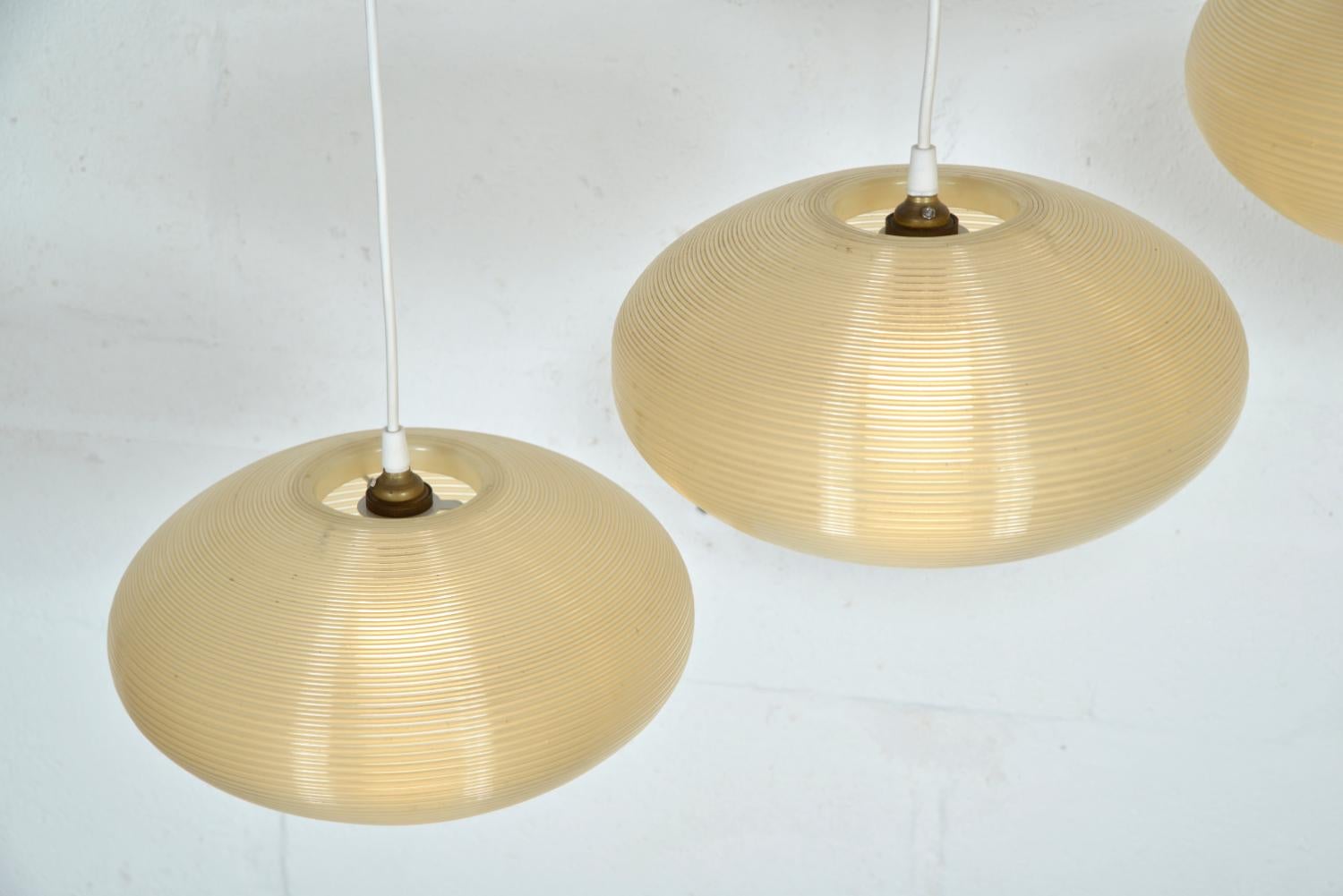 4 Lampadari a soffitto Rotaflex del Midcentury di John & Sylvia Reid 1950s British in vendita 2