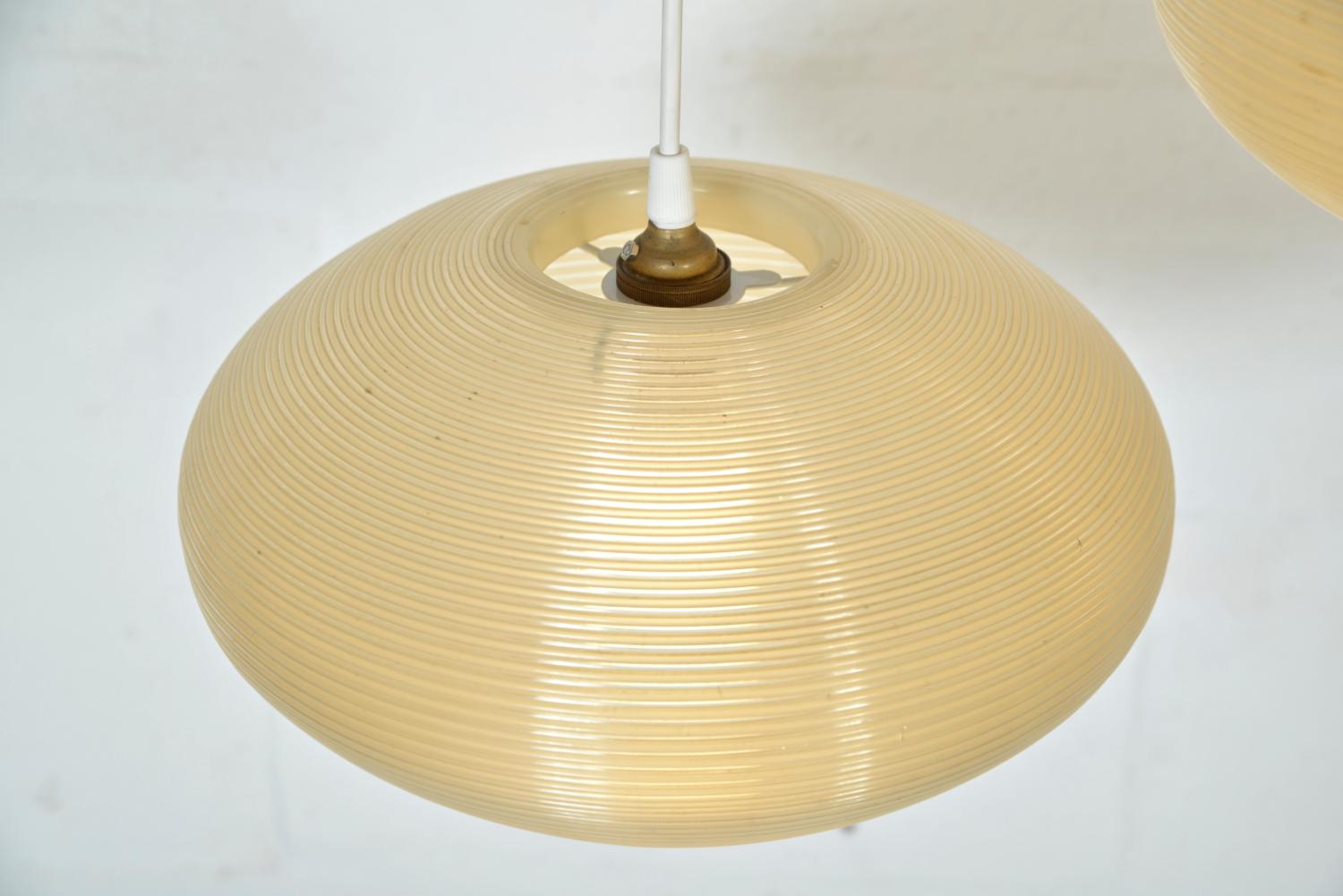 Metallo 4 Lampadari a soffitto Rotaflex del Midcentury di John & Sylvia Reid 1950s British in vendita
