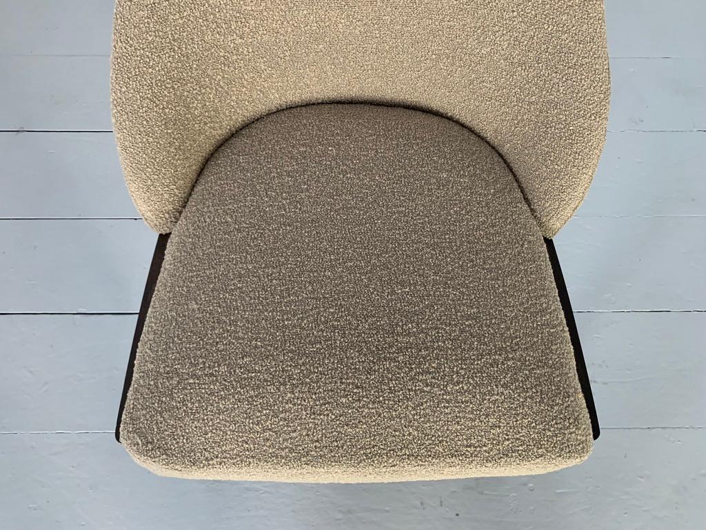 4 Molteni & C „Chelsea“ Esszimmerstühle in Taupe „Boucle“ aus Wolle im Angebot 6