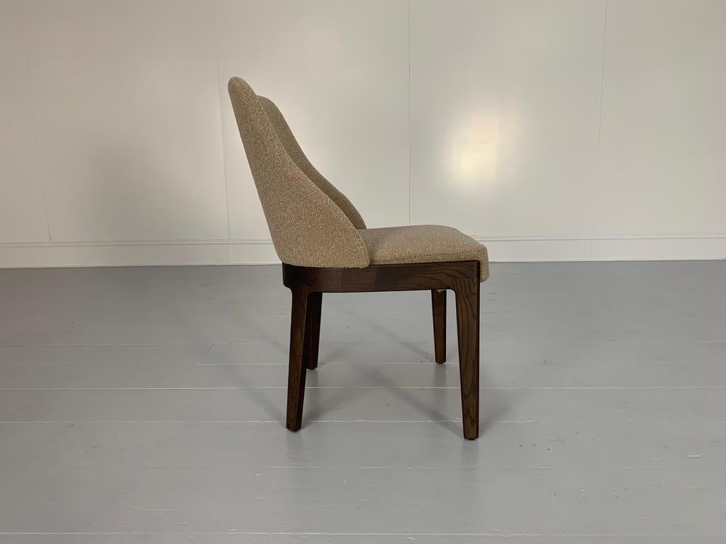 4 Molteni & C „Chelsea“ Esszimmerstühle in Taupe „Boucle“ aus Wolle im Angebot 7