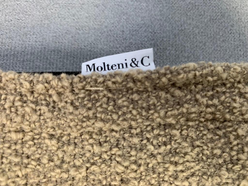 4 Molteni & C „Chelsea“ Esszimmerstühle in Taupe „Boucle“ aus Wolle im Angebot 8