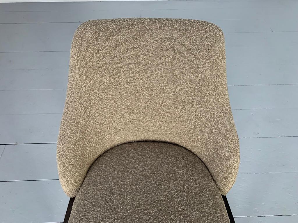 4 Molteni & C „Chelsea“ Esszimmerstühle in Taupe „Boucle“ aus Wolle im Angebot 1