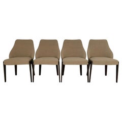 4 Molteni & C "Chelsea" Dining Chairs in Taupe "Boucle" Wool