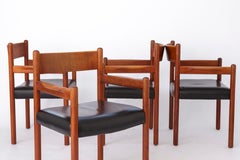 4 sur 8 fauteuils vintage danois, années 1960, teck