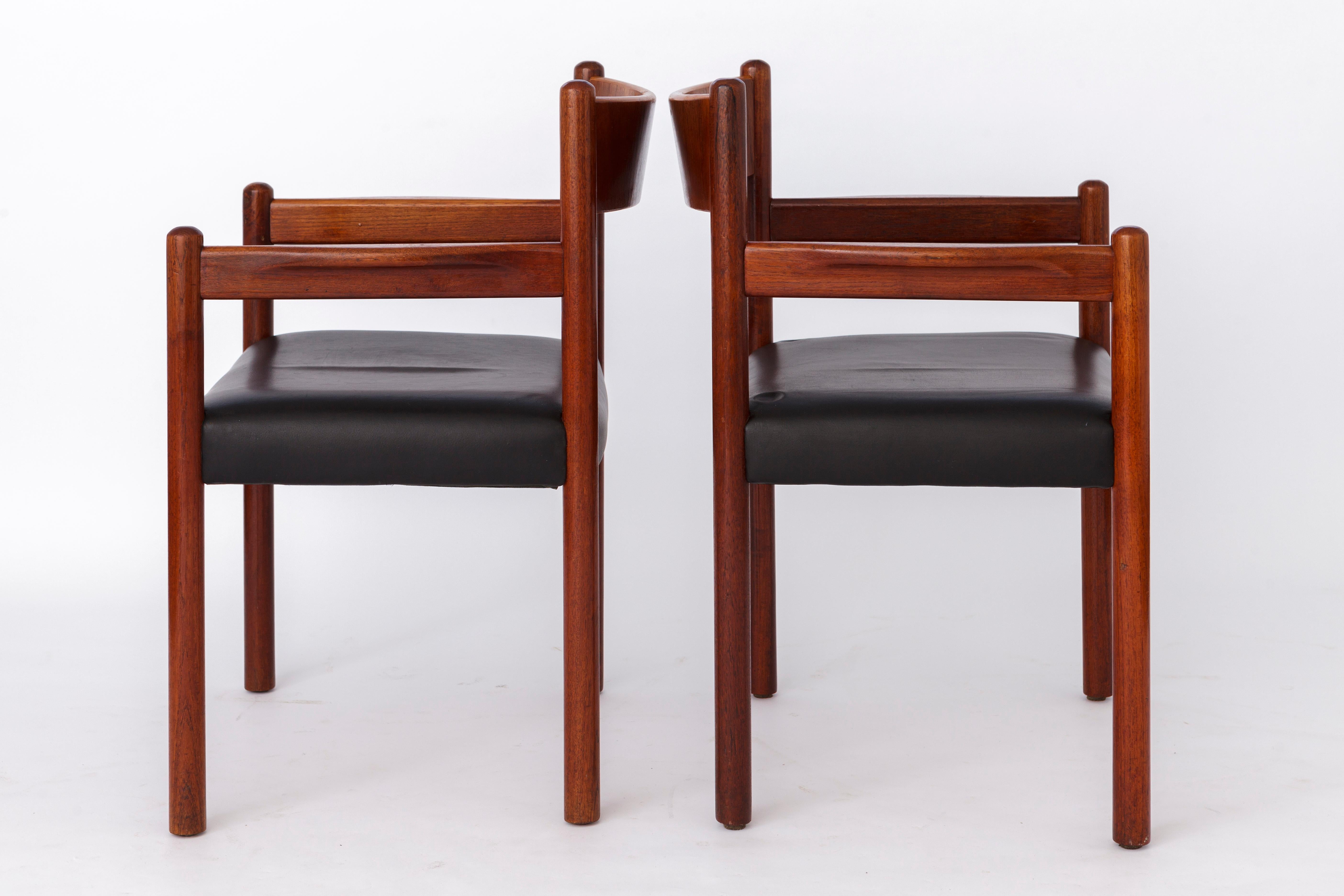 4 de 8 Sillones Vintage, Años 60, Daneses, Teca Pulido en venta