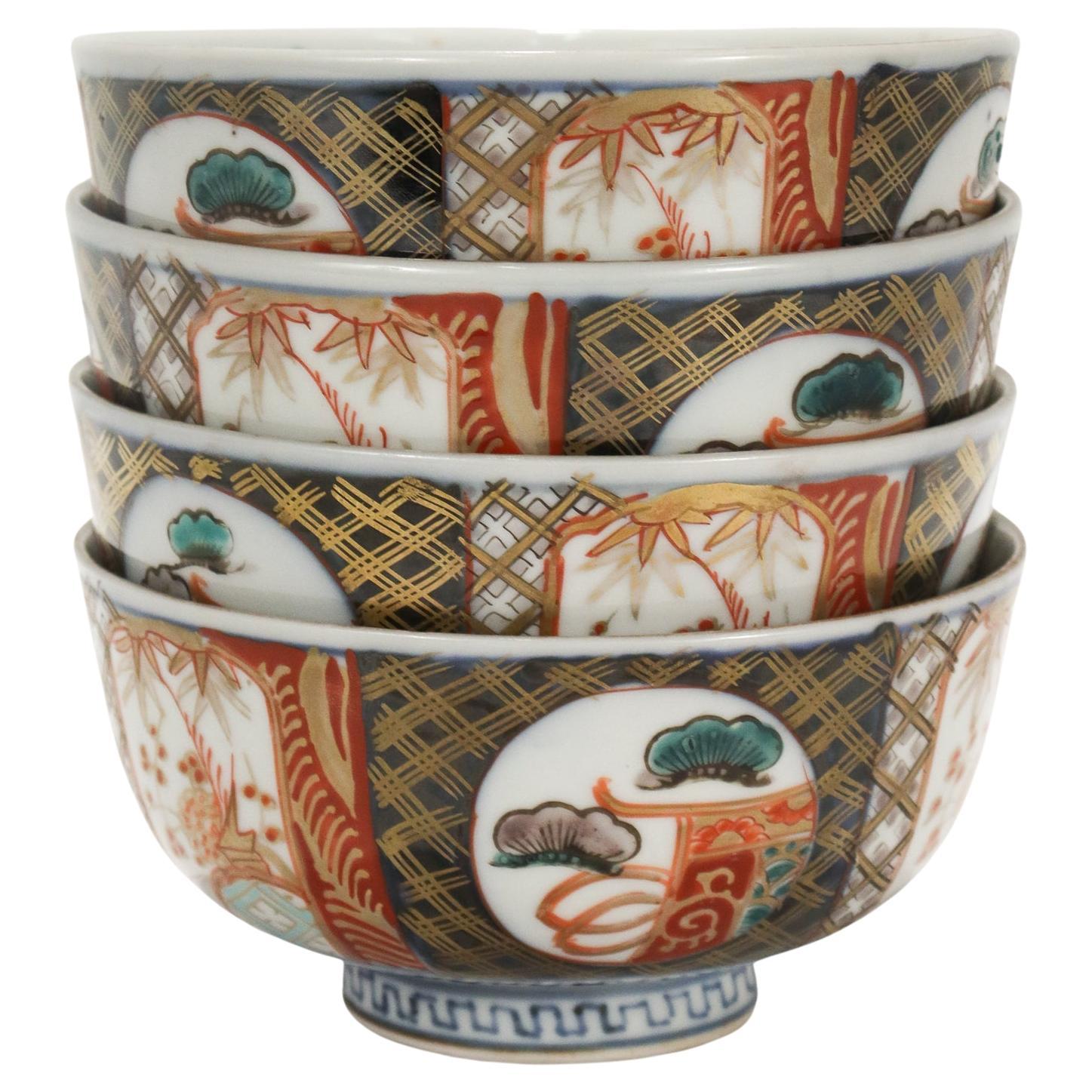 Japanese 5.12 rice bowl set of 2 bowls Ume blossom ceramic 