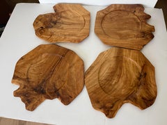 4 Olive Wood Live Edge Cheese Platters William Sonima