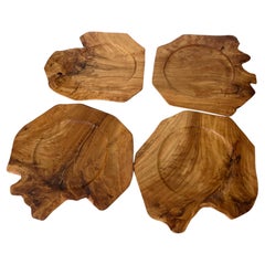 4 Olive Wood Live Edge Cheese Platters William Sonima