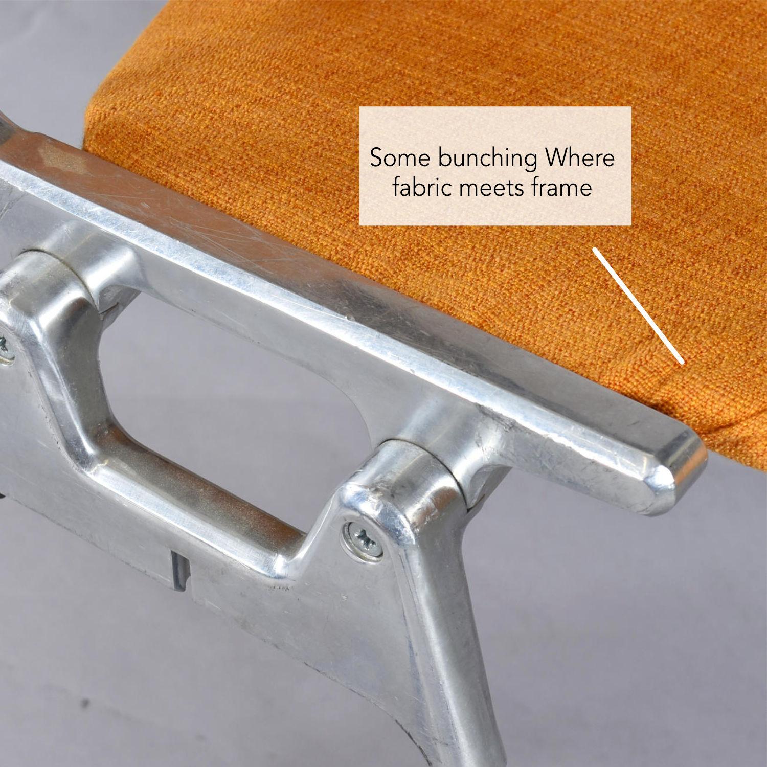 Metal 4 Orange Giancarlo Piretti for Castelli DSC 106 Stacking Chairs Made in Italy