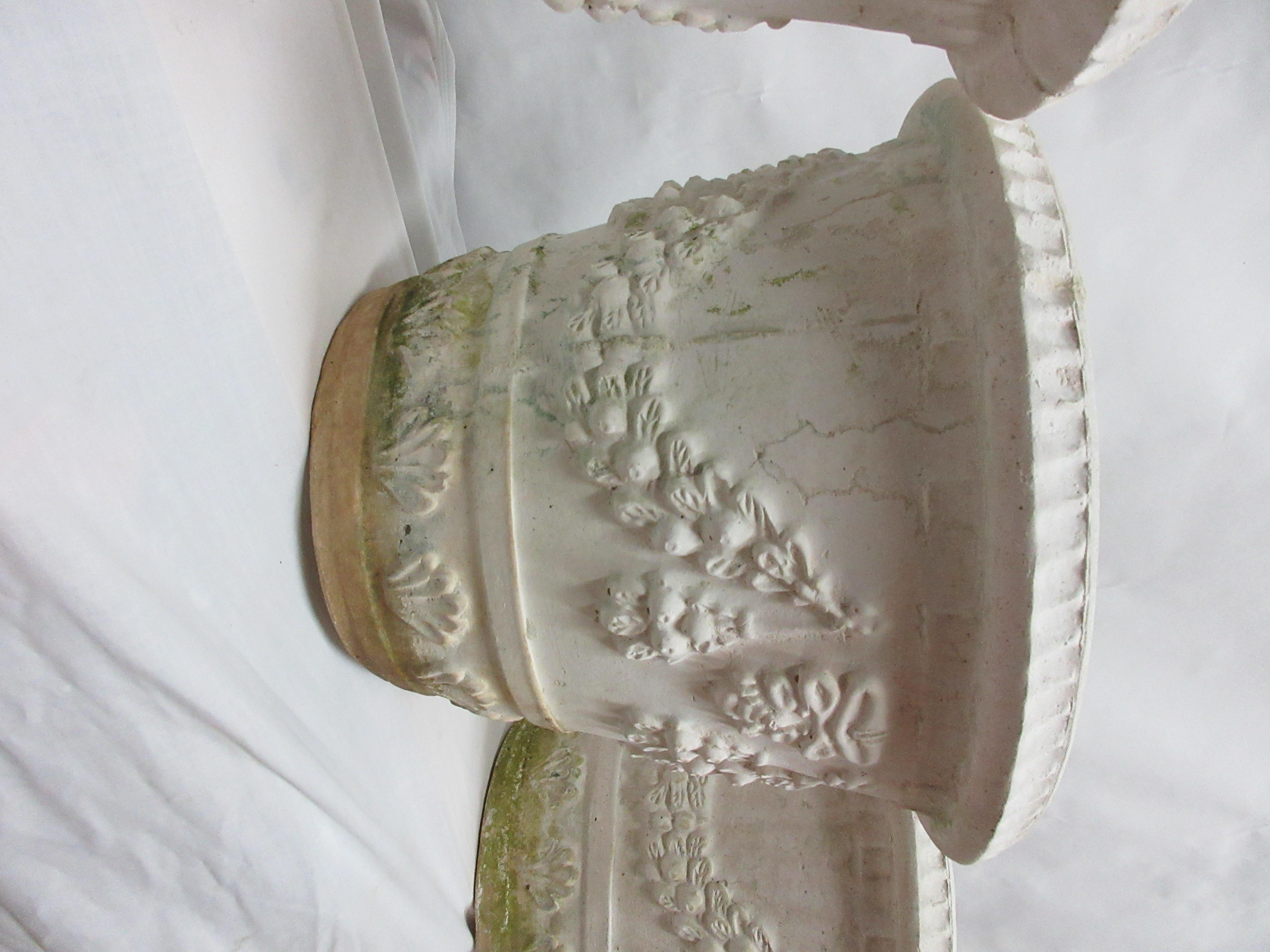 4 Ornate Italian Planters In Fair Condition For Sale In Hollywood, FL