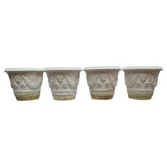 Vintage 4 Ornate Italian Planters