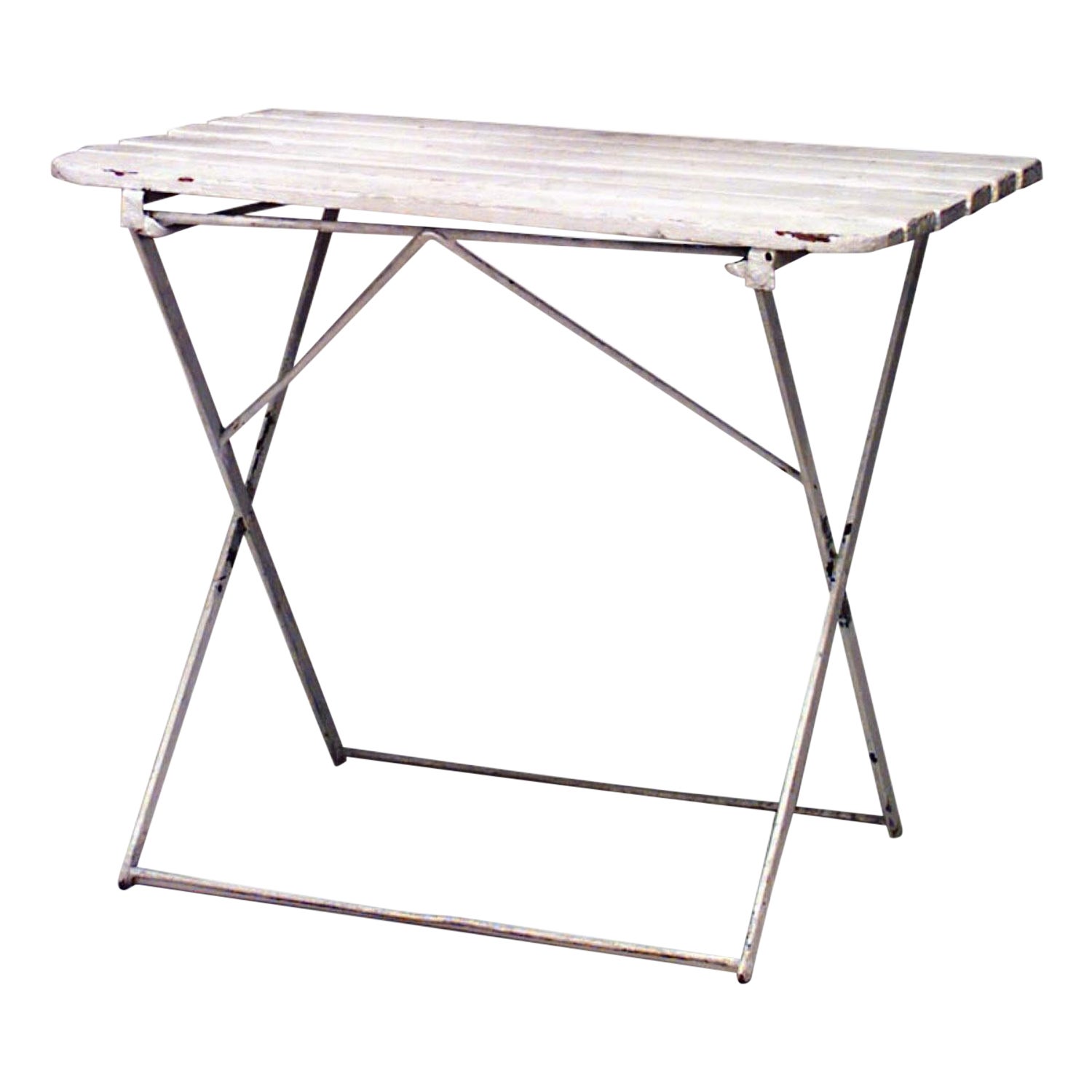 4 Outdoor French Iron Folding Café Tables
