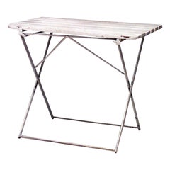 4 Outdoor French Iron Folding Café Tables