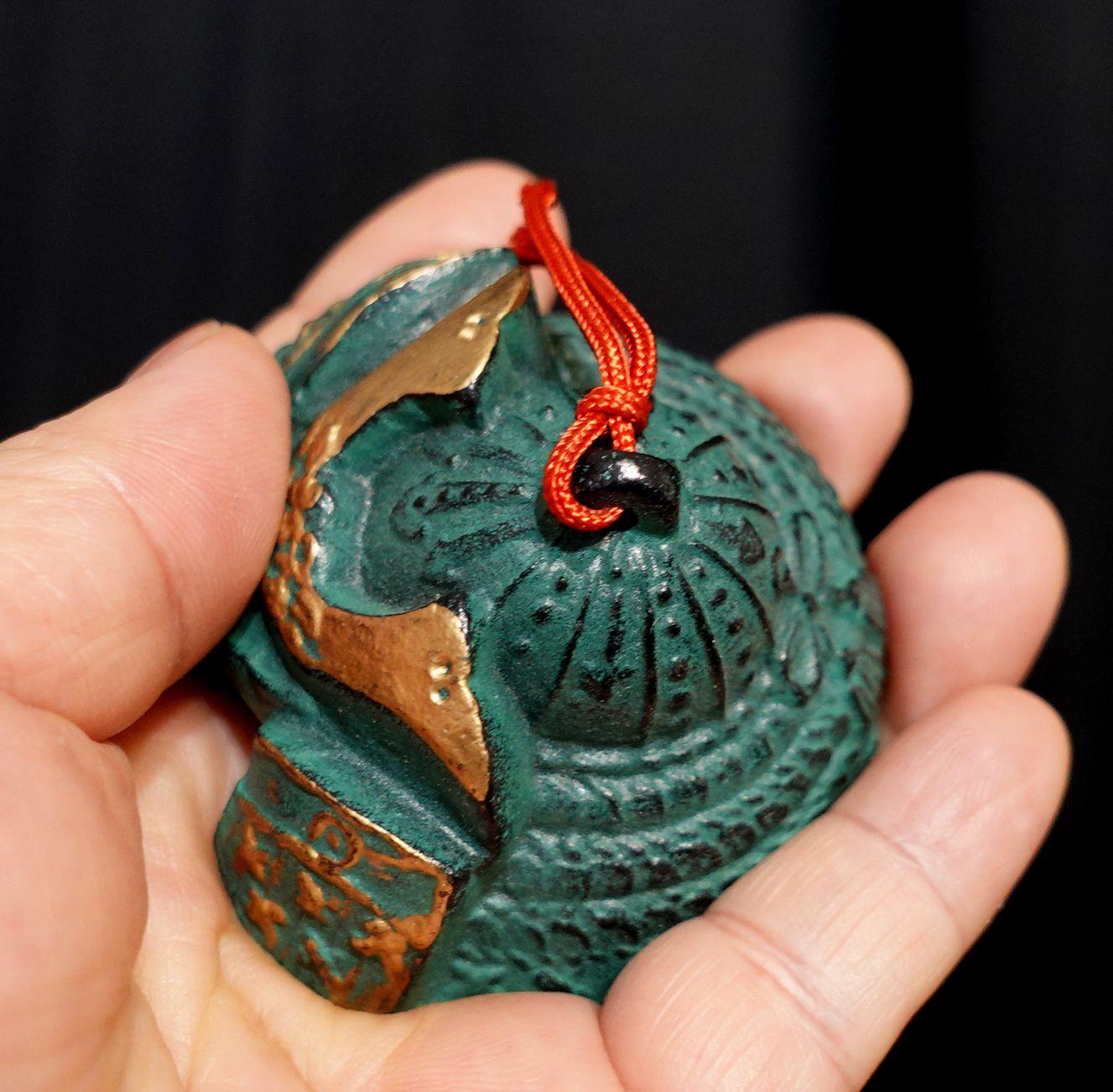 4 Painted-Gilt Iron Paper Weights by Boku Undo Co. Japan No. 20 For Sale 1