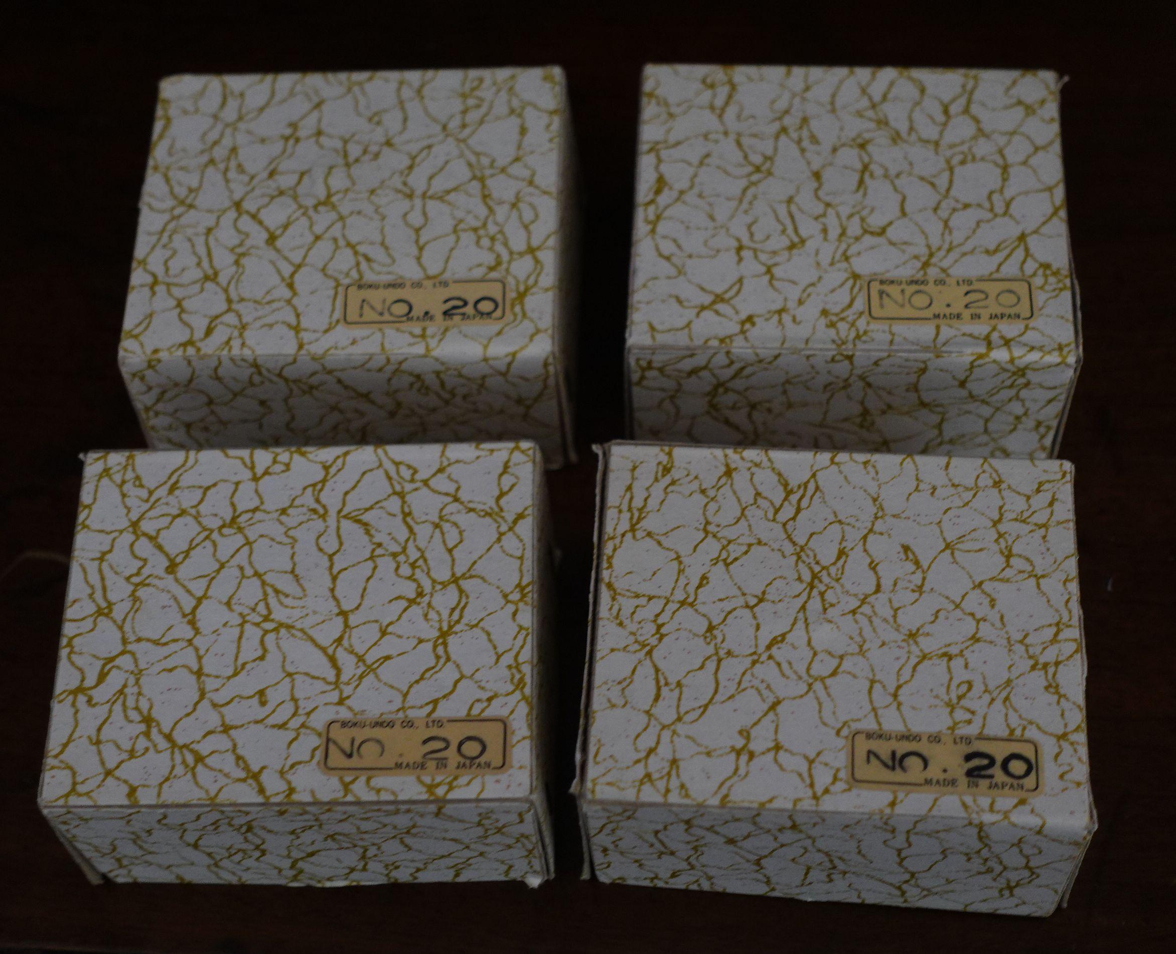 4 Painted-Gilt Iron Paper Weights by Boku Undo Co. Japan No. 20 For Sale 2