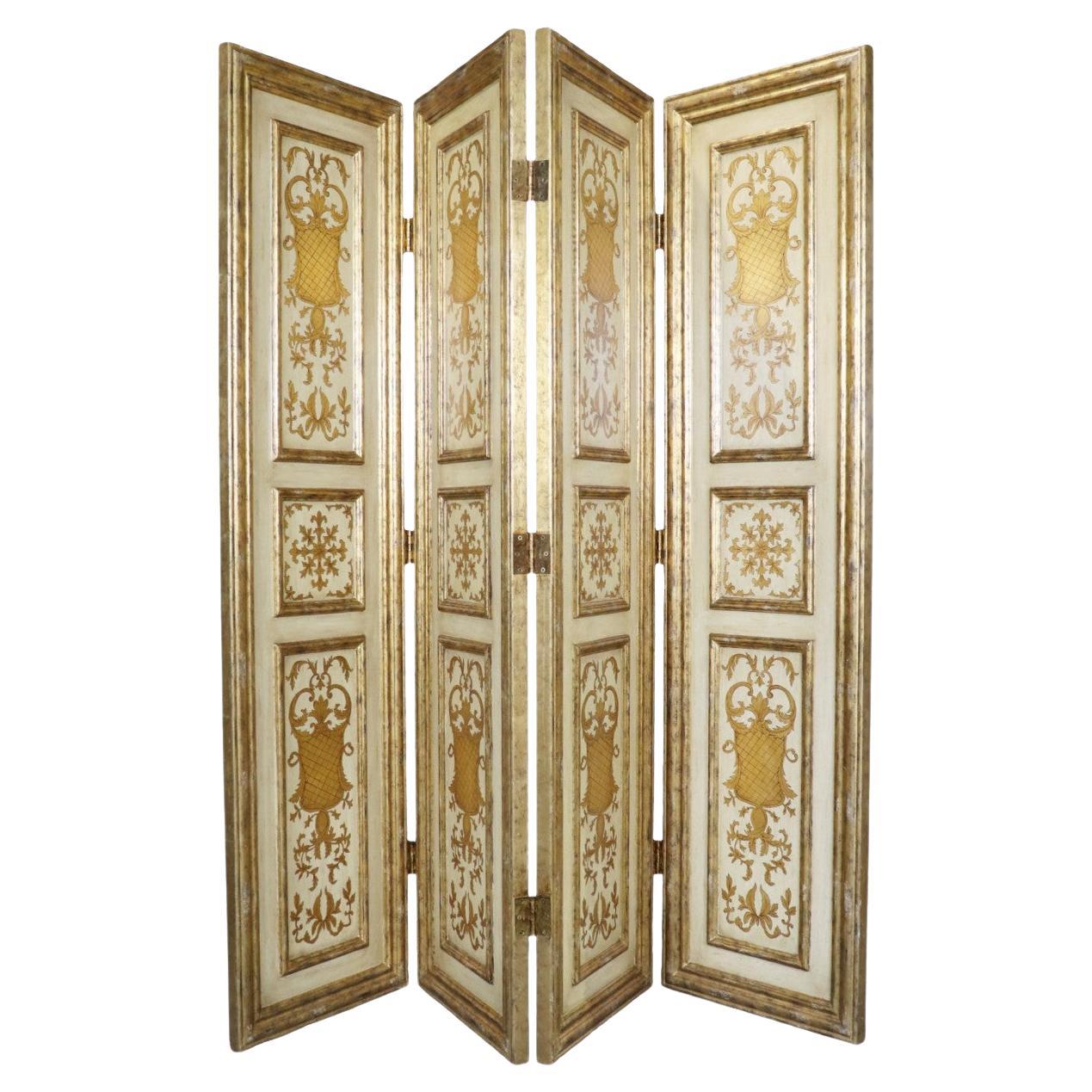 4 Panel Florentine Italian Dressing Screen