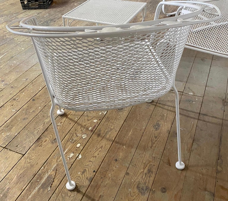 4 Pc. Iron Mesh Patio Set For Sale at 1stDibs