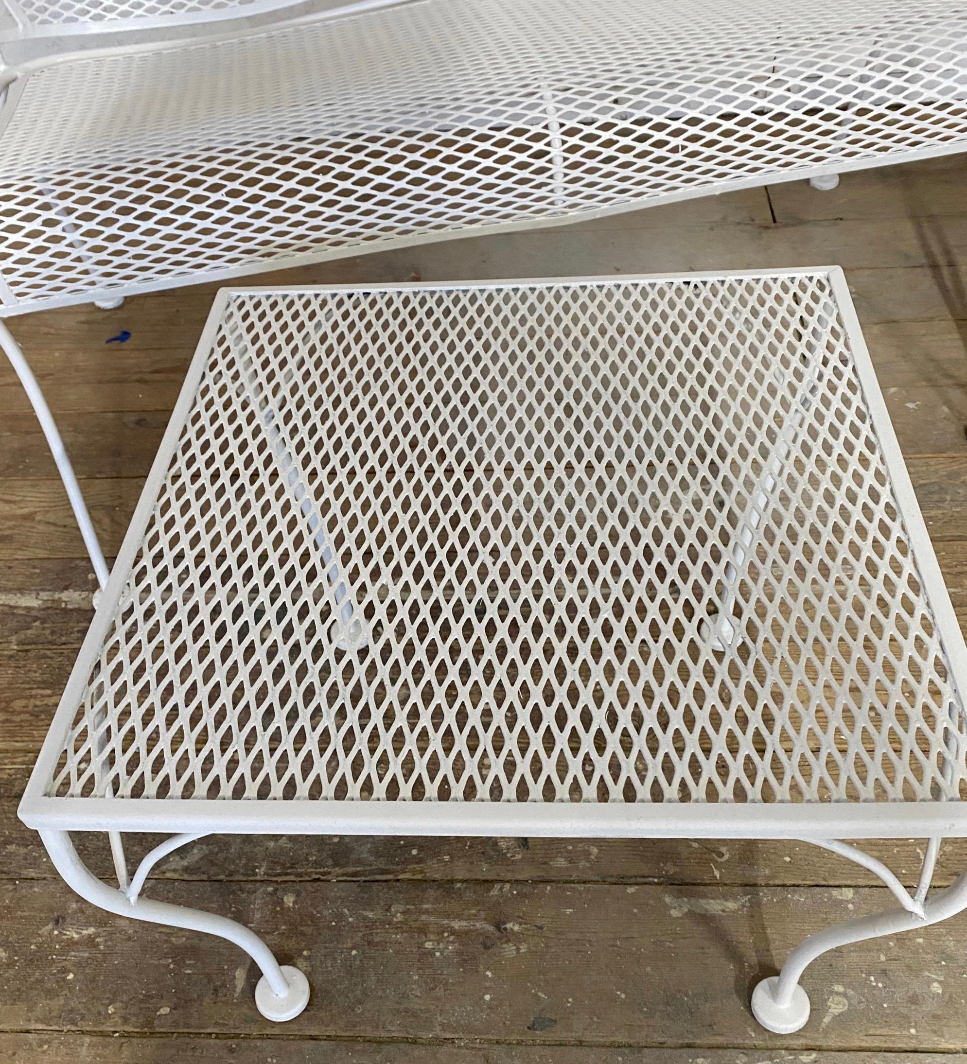 4 Pc. Iron Mesh Patio Set For Sale 2