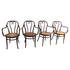 4 Pc. Thonet Bentwood Armchairs Made in Italy