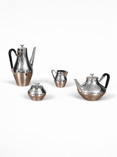 4 pcs. Mid-Century Danish Modern Reed & Barton Model 1720 Coffee/Tea Set