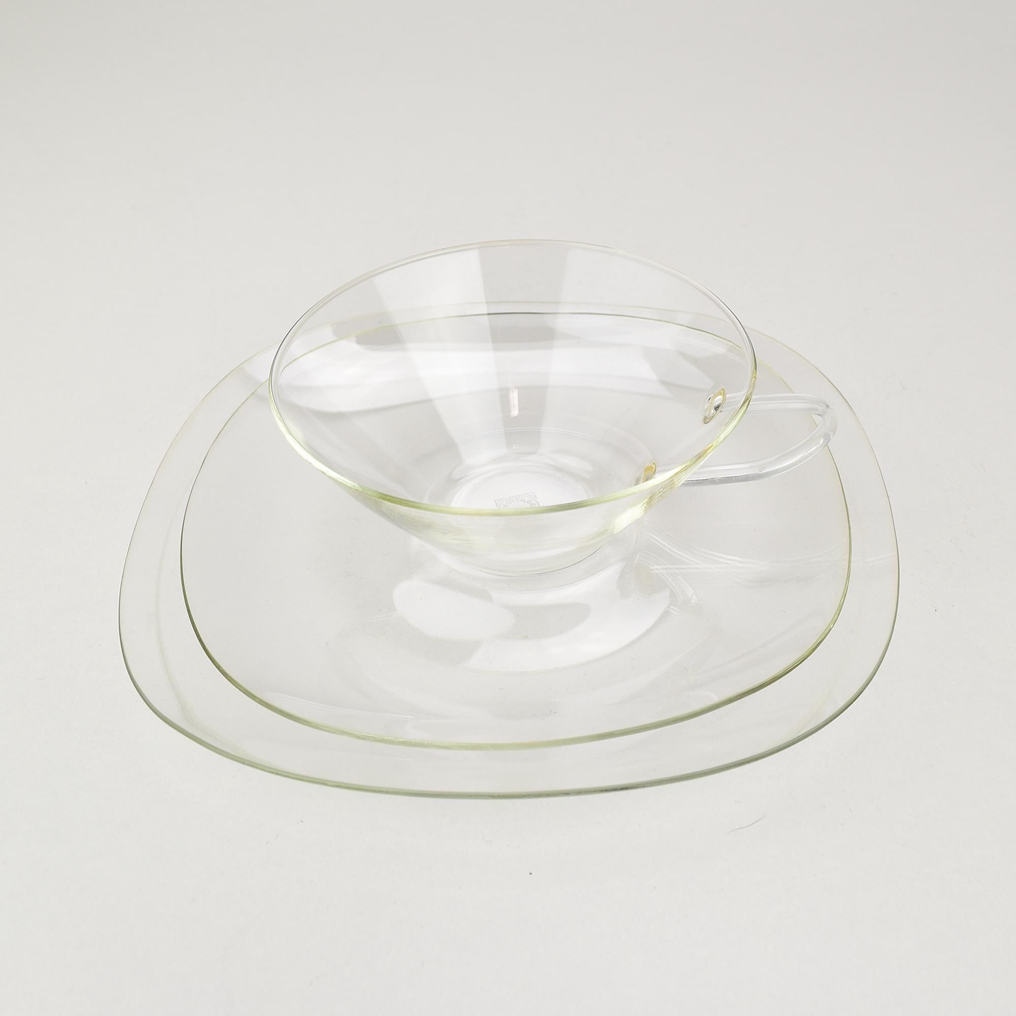 4 Personen Tee-Set 13 Teile Design Heinrich Loffelhardt für Jenaer Glas im Angebot 5