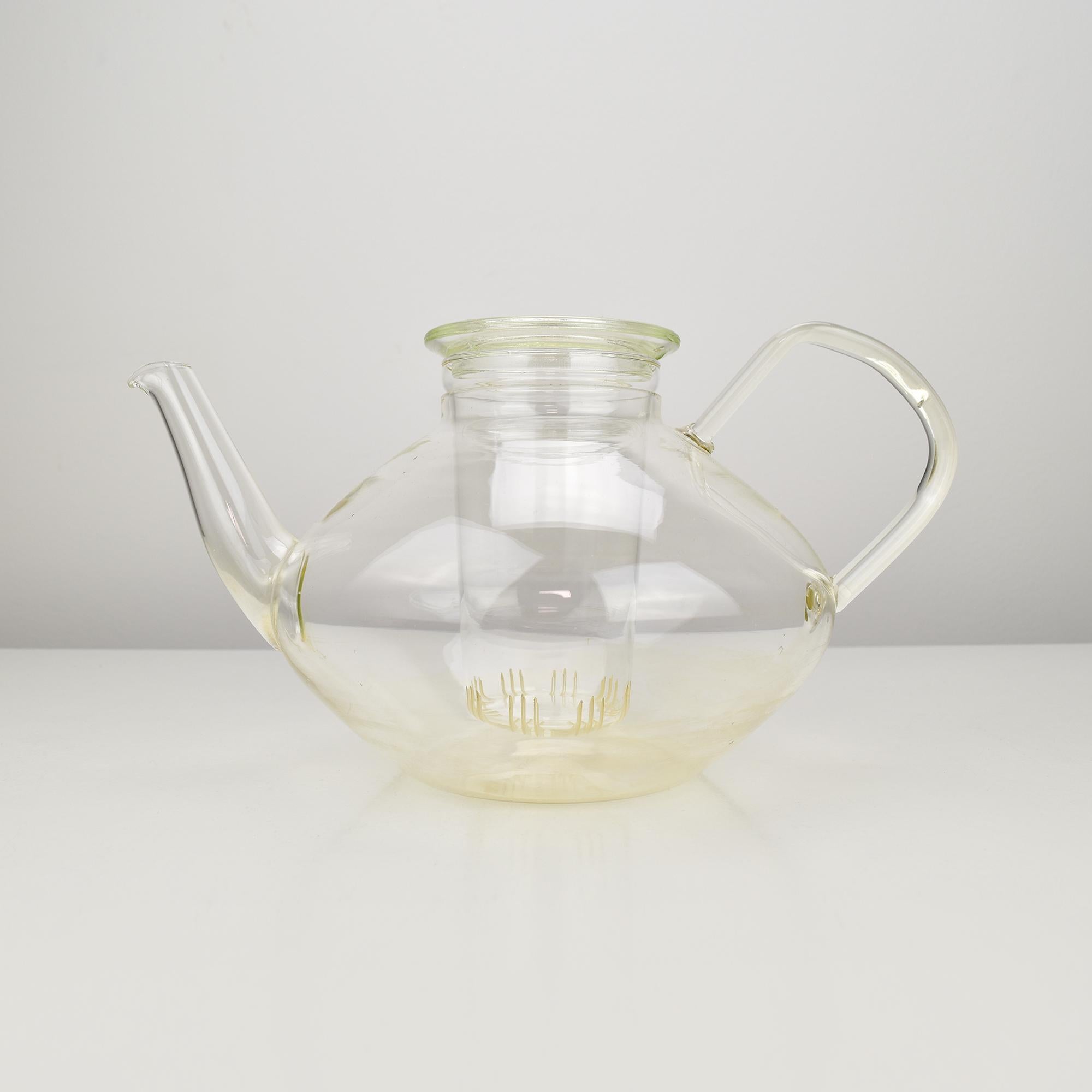 4 Personen Tee-Set 13 Teile Design Heinrich Loffelhardt für Jenaer Glas (Moderne der Mitte des Jahrhunderts) im Angebot