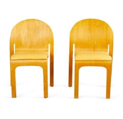 4 Peter Danko Design Mid Century Modern Bodyform Chairs Bent Wood
