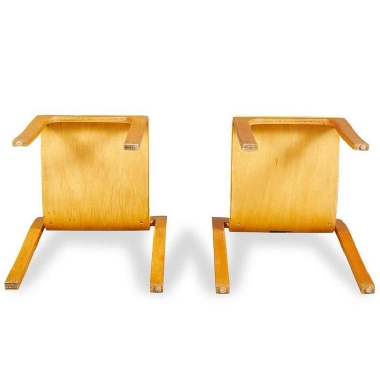 4 chaises en bois courbé Peter Danko Design mi-siècle moderne Bon état - En vente à Brooklyn, NY