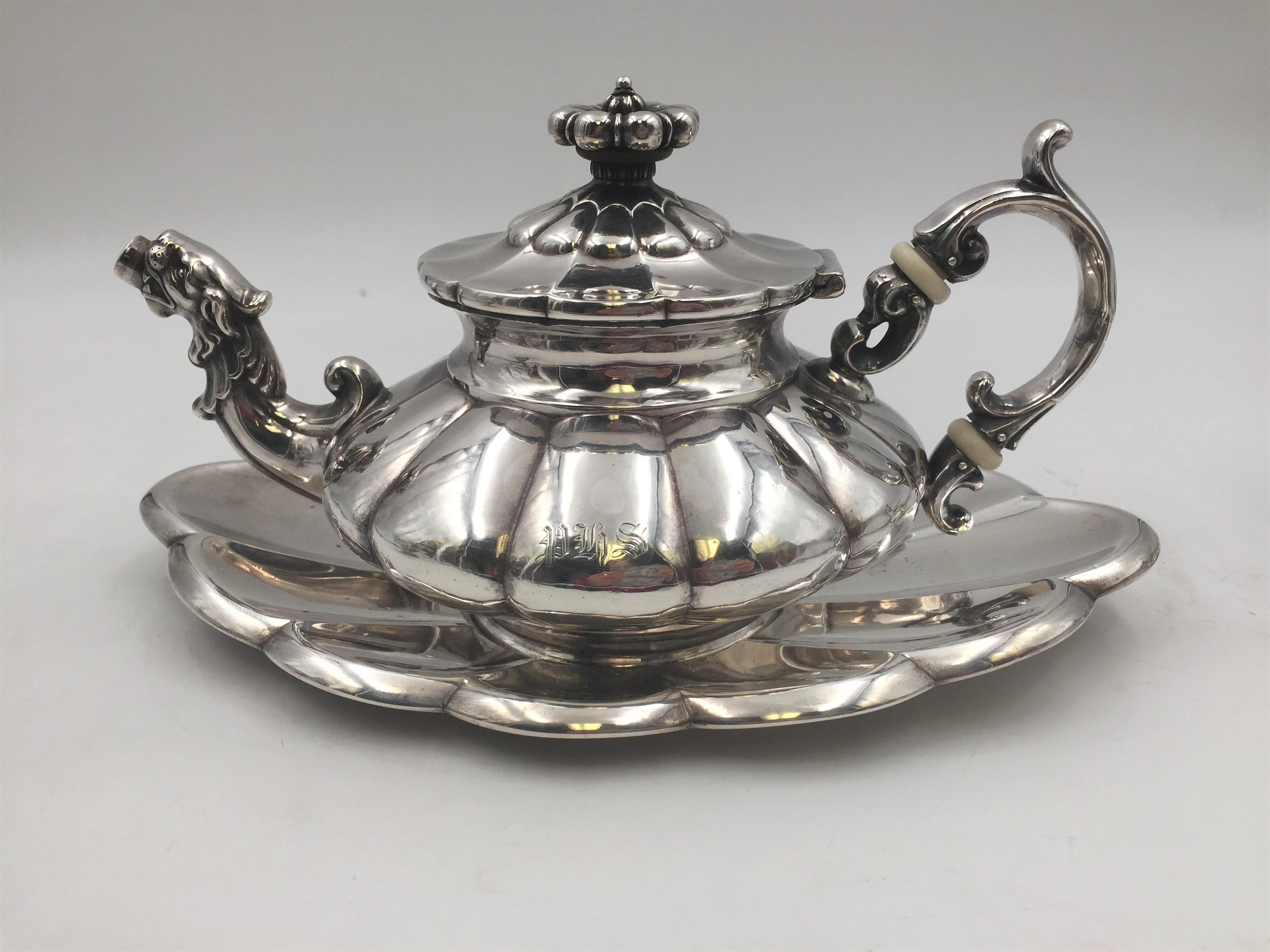 4-Piece 19th Century Continental Silver Dutch Demitasse Tea Coffee Service 3