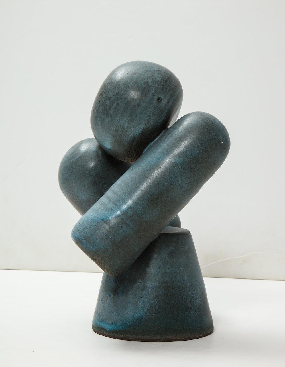 Glazed 4-Piece Assemblage Sculpture #1 by David Haskell