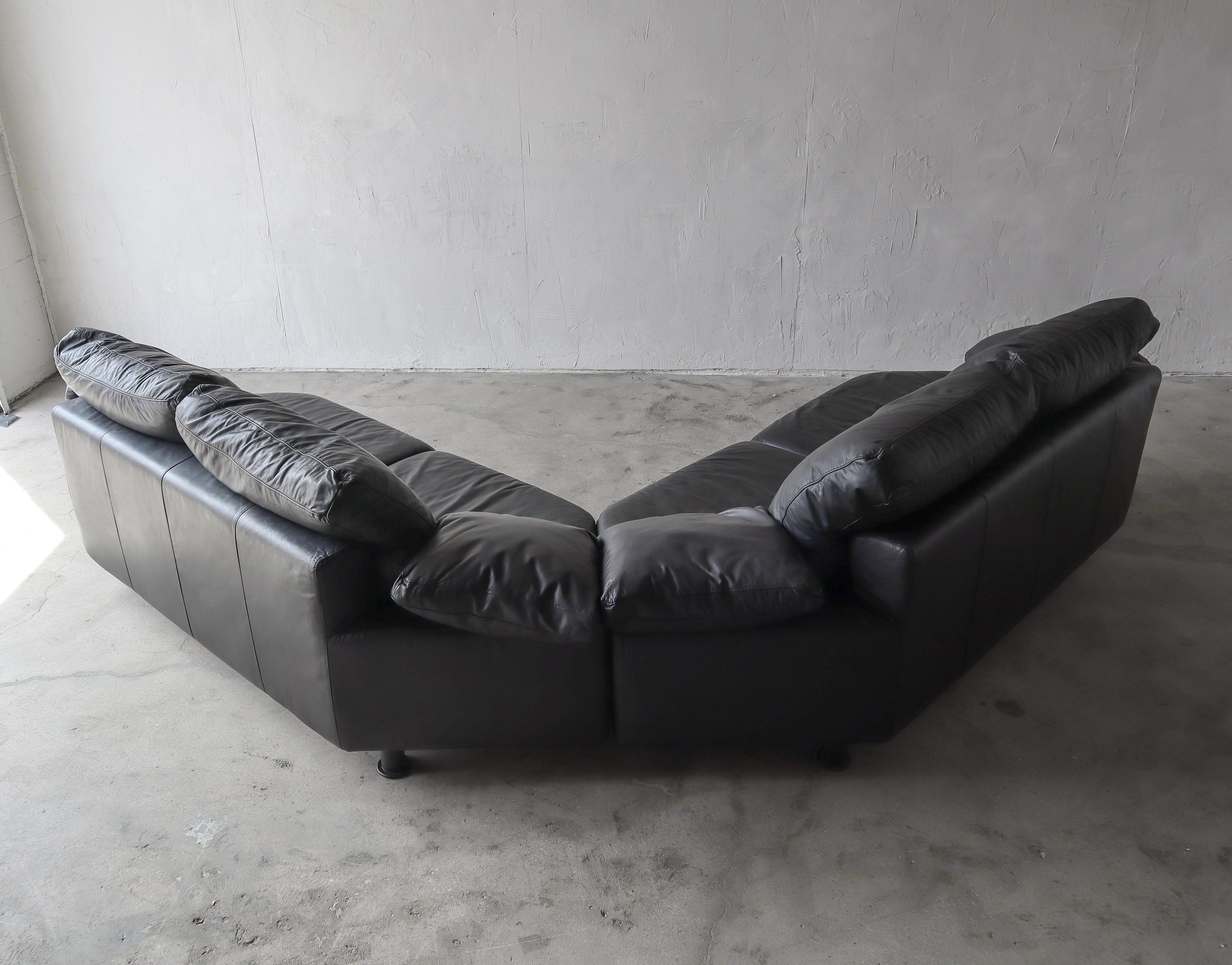 20th Century 4 Piece Postmodern Italian Modular Sectional Sofa