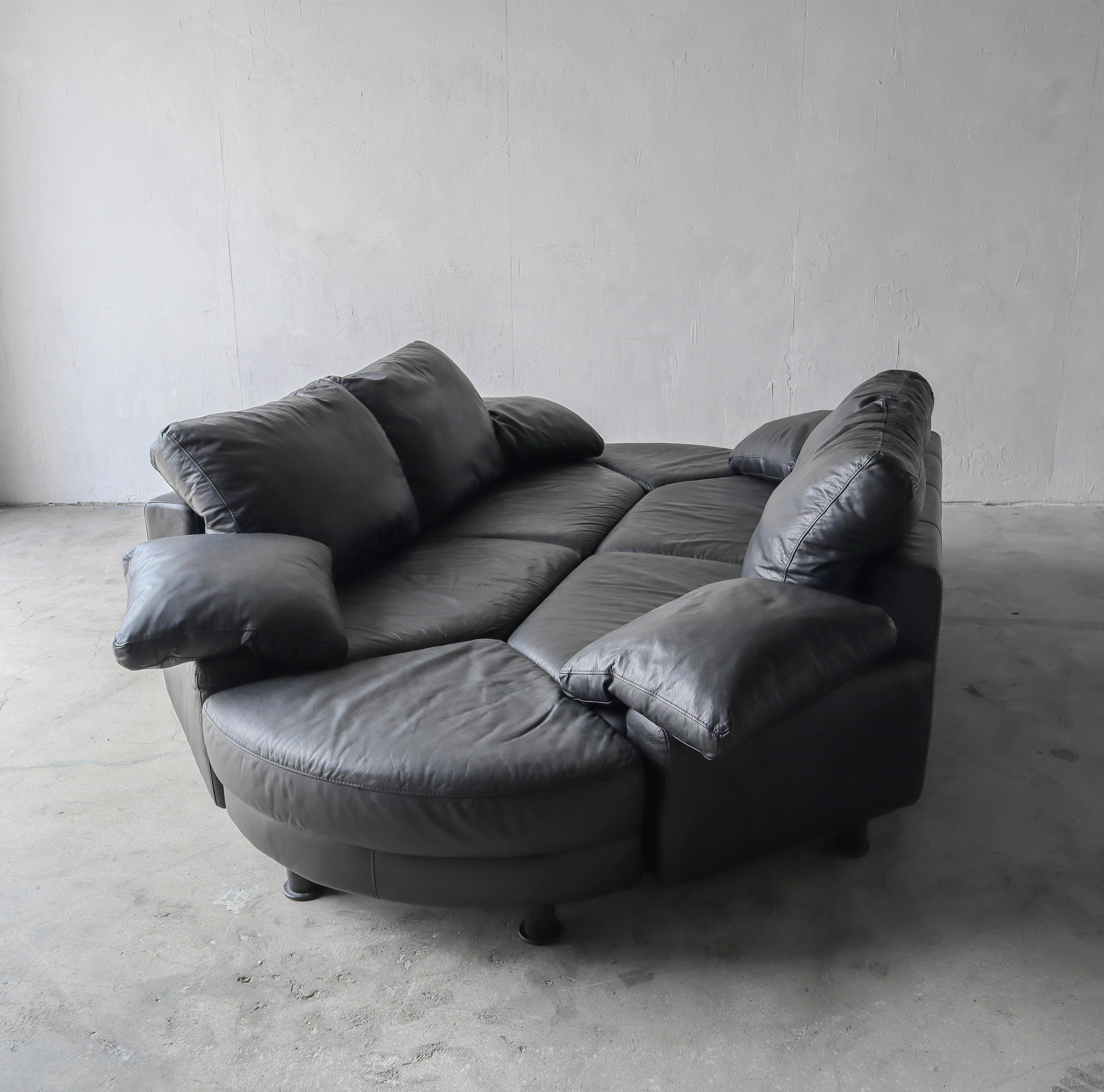 4 Piece Postmodern Italian Modular Sectional Sofa 1