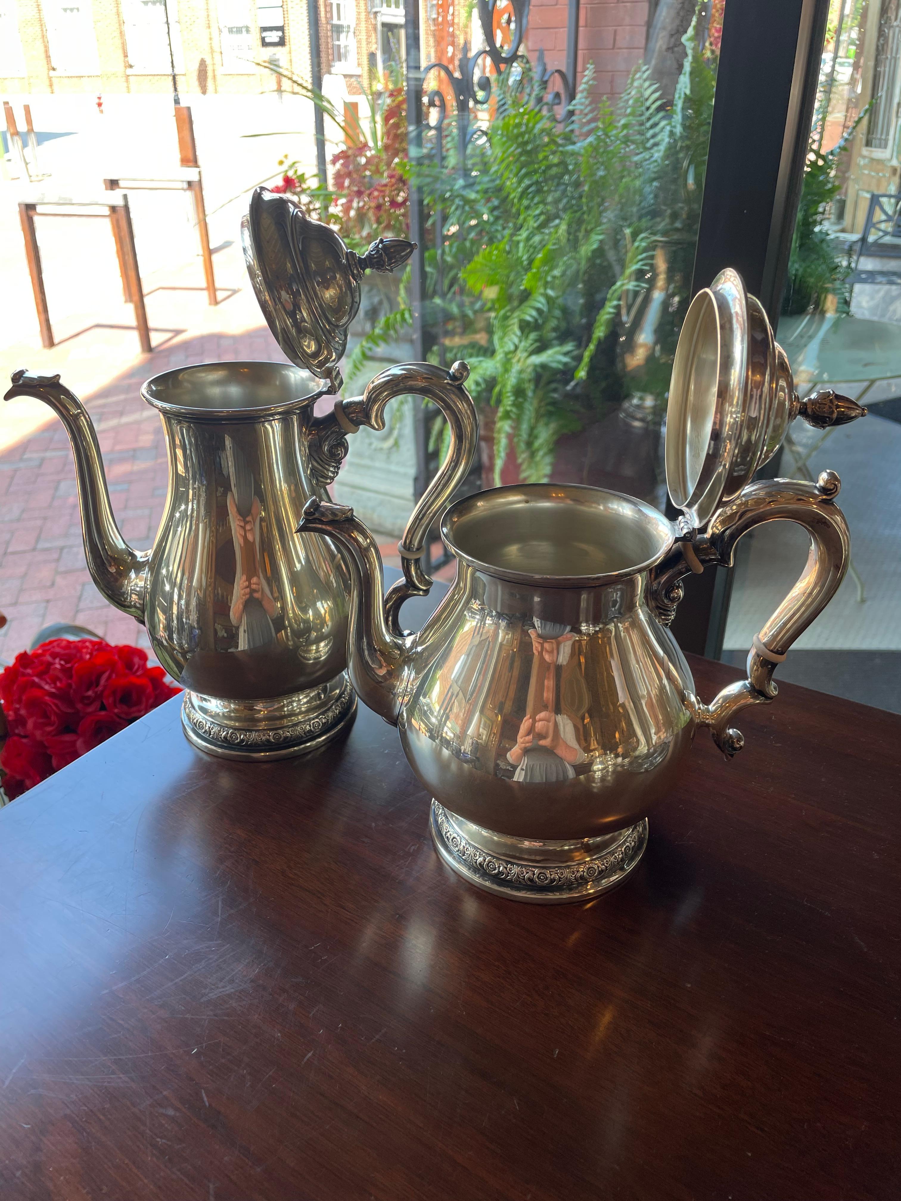 Americano Set da tè e caffè 4 pezzi Prelude by International Silver Service in vendita