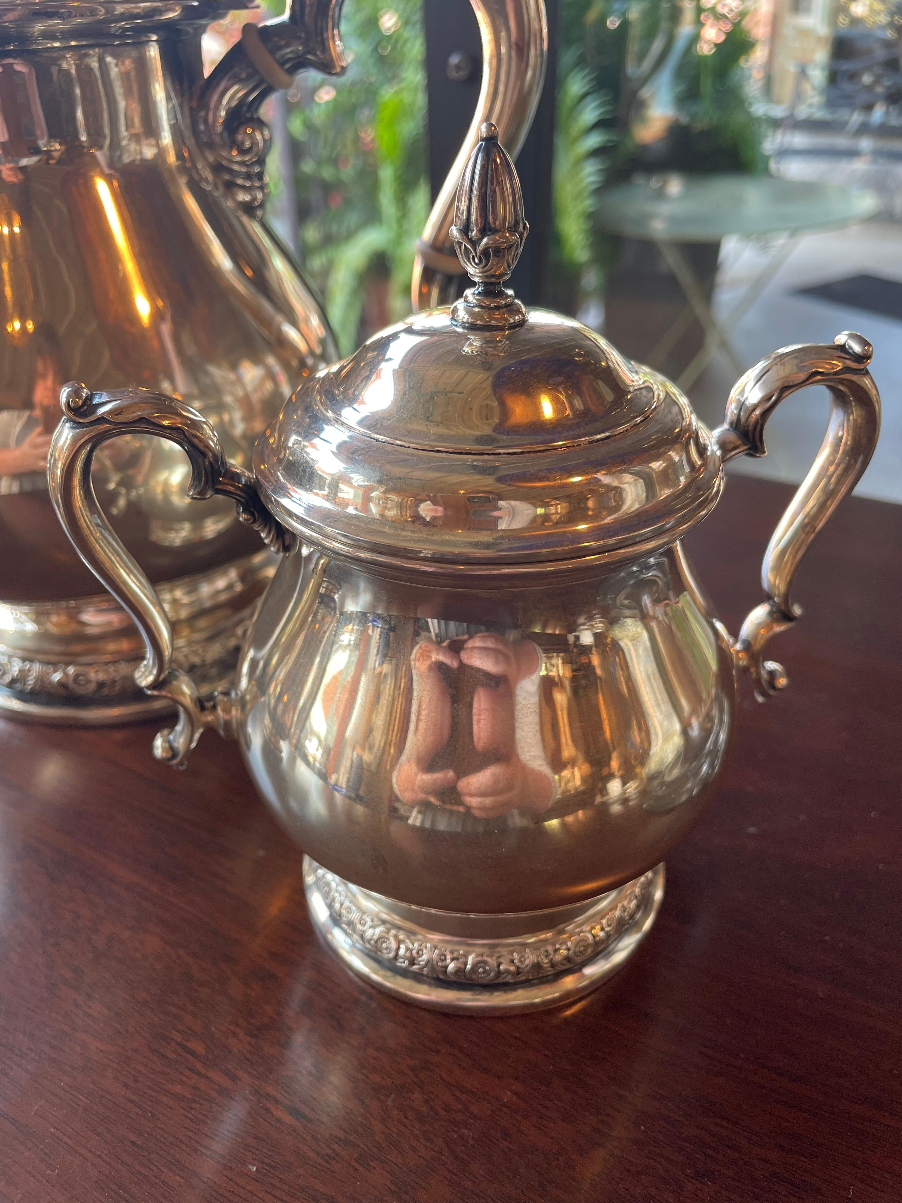 Set da tè e caffè 4 pezzi Prelude by International Silver Service in vendita 3