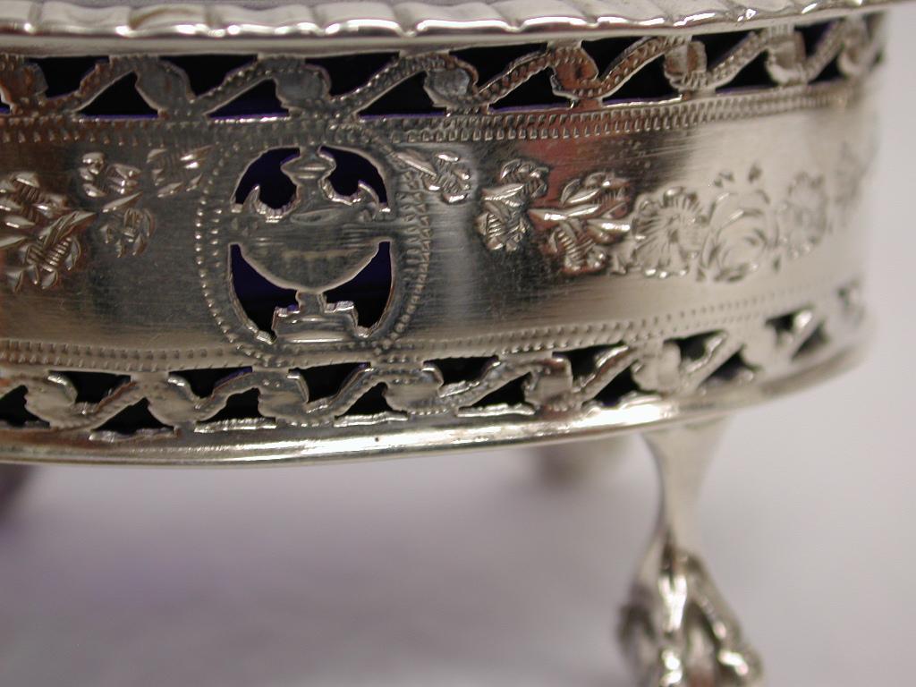 Sterling Silver 4-Piece Silver Georgian Style Condiment Set, 1926-1929