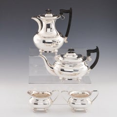 4 Piece Sterling Silver Tea Set Sheffield, 1942