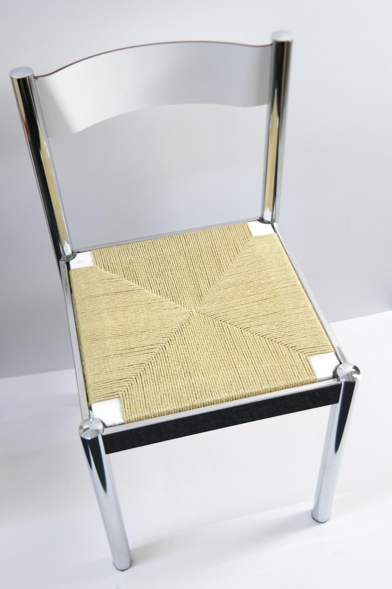 4-Piece Suite Italian Modern Chairs, Formenti e Giovenzana, Italy, 1960s 1