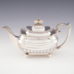 4 Piece Walker & Hall Sterling Silver Tea Set, 1920s