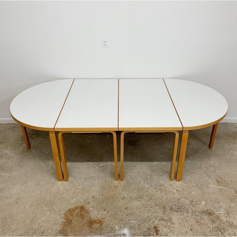 Mid-Century Modern 4 PieceModular Conference Dining Table by Thygesen & Sorensen for Magnus Olesen For Sale