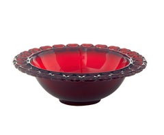 4 pieces of 1950’s Scandinavian red art glass by Monica Bratt