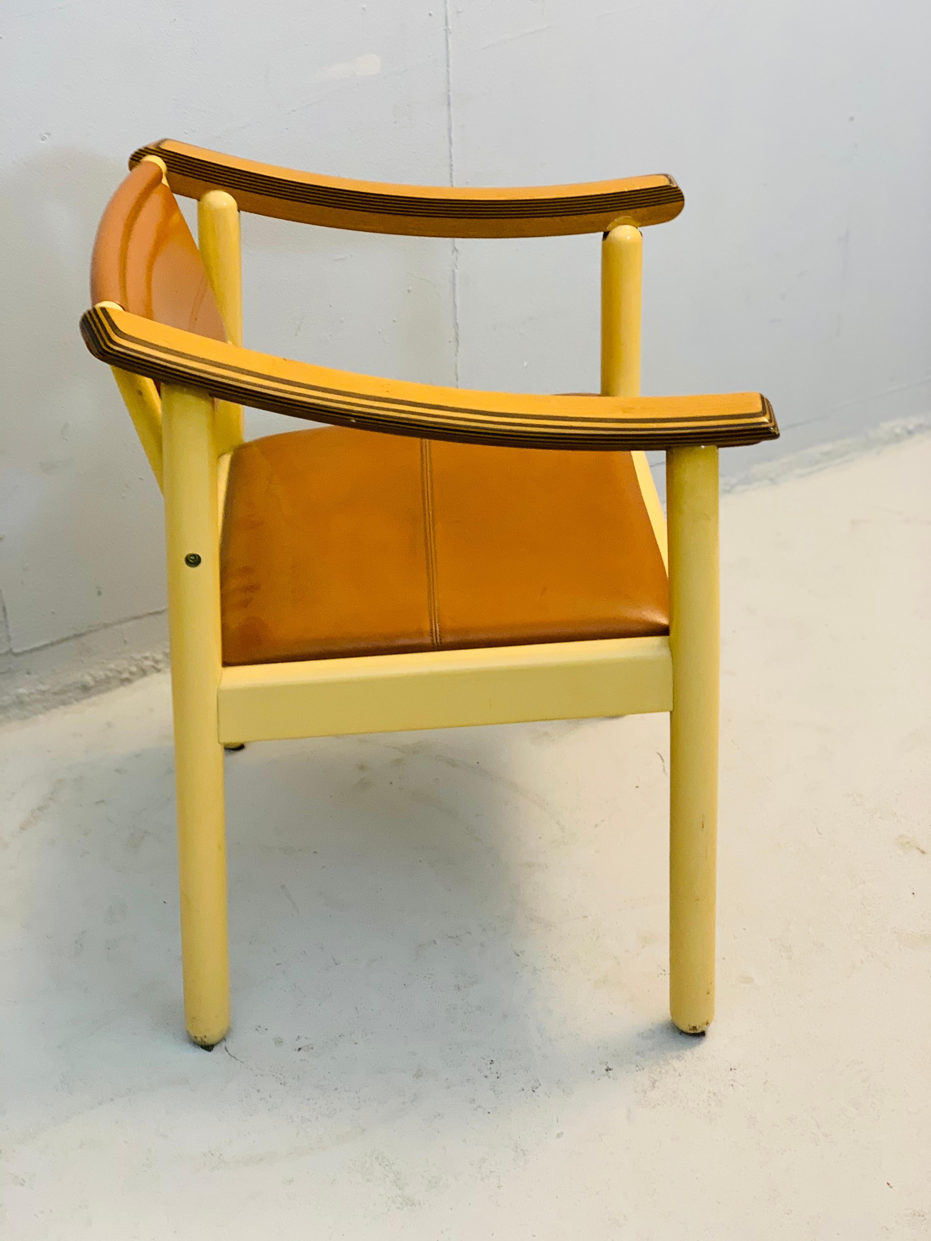 Mid-Century Modern 4 Pierre Cardin Armchairs, circa 1980 For Sale