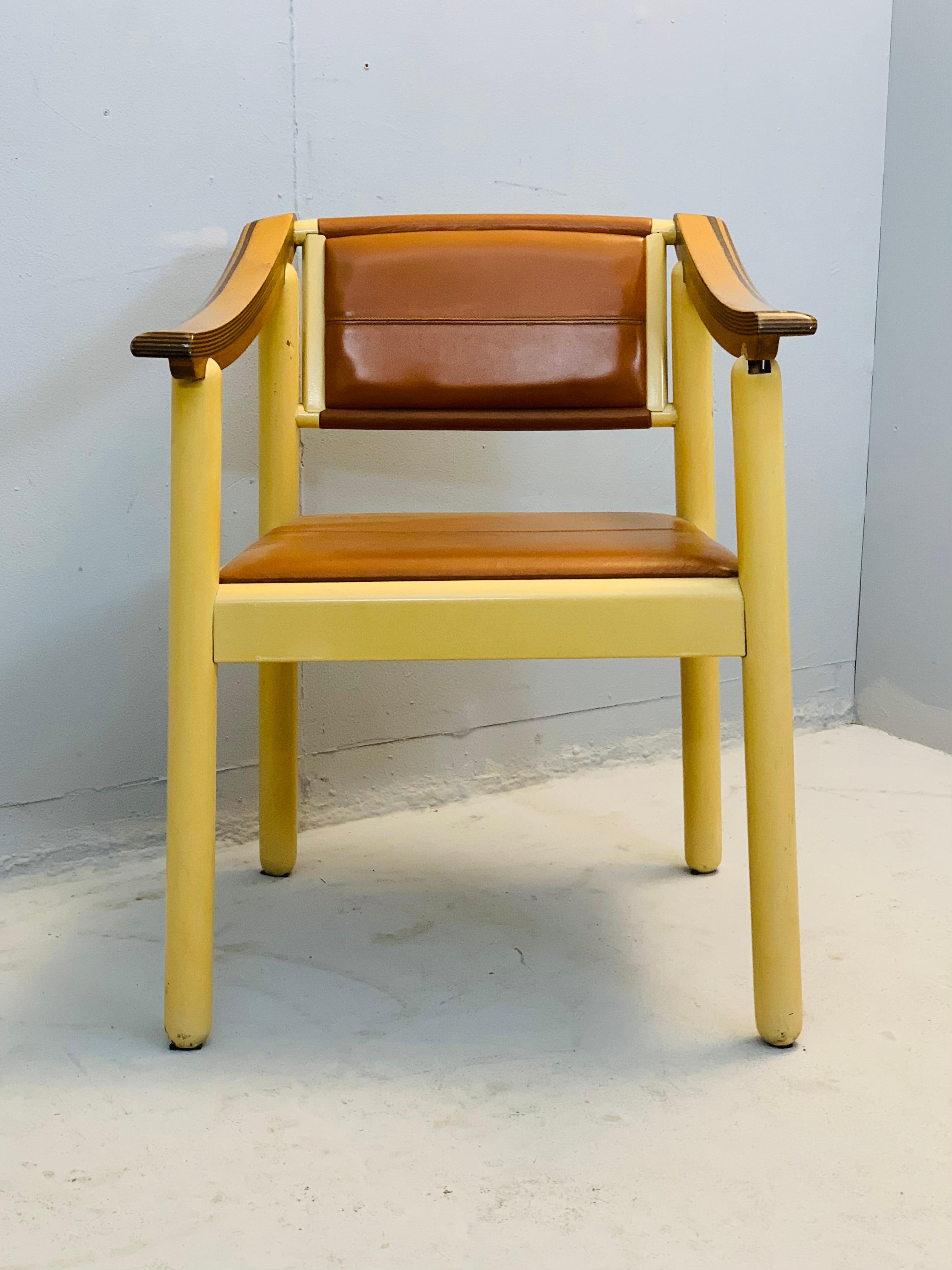 French 4 Pierre Cardin Armchairs, circa 1980 For Sale