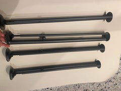 4 pieds de table postmodernes Joe Ship de Philippe Starck pour 3 Suisses, France, années 1980