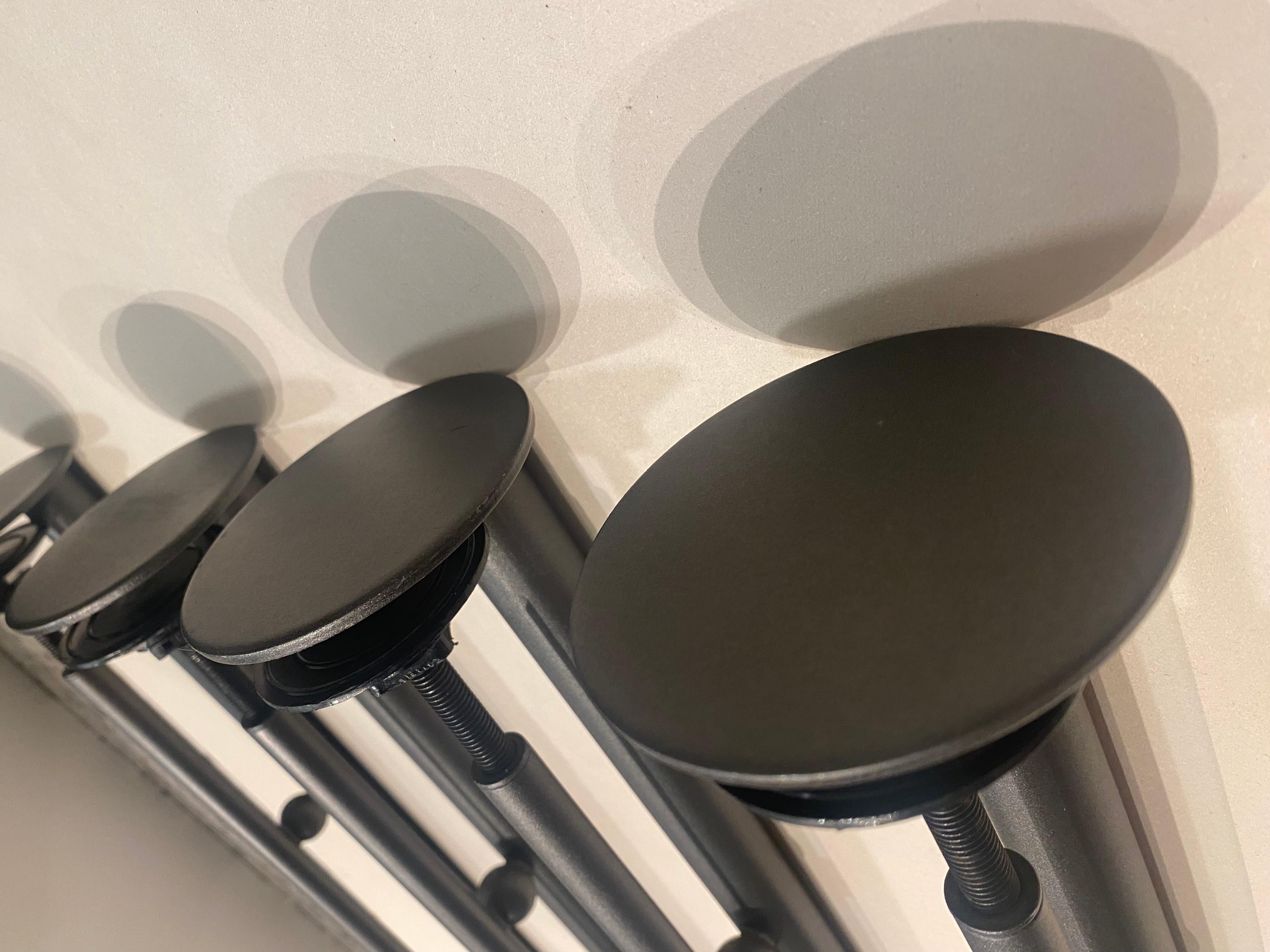 4 Postmodern Joe Ship Table Legs de Philippe Starck para 3 Suisses, Francia, años 80 Metal en venta