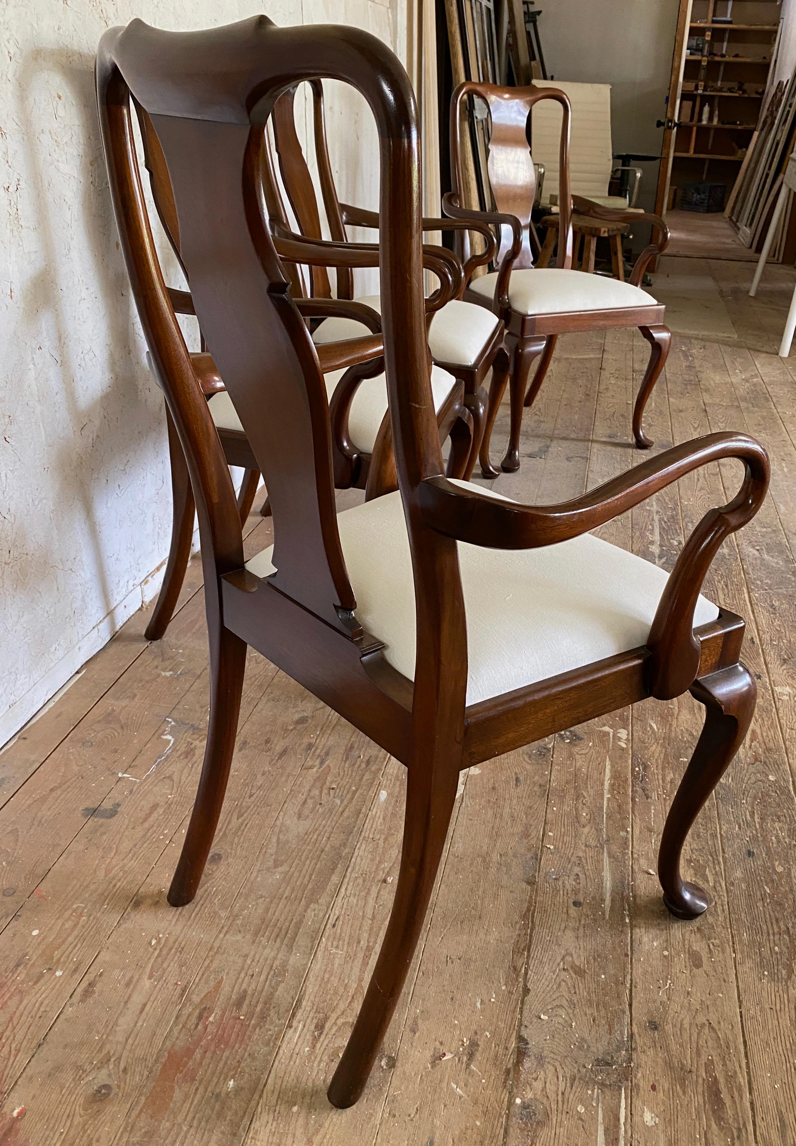 queen anne dining chairs for sale